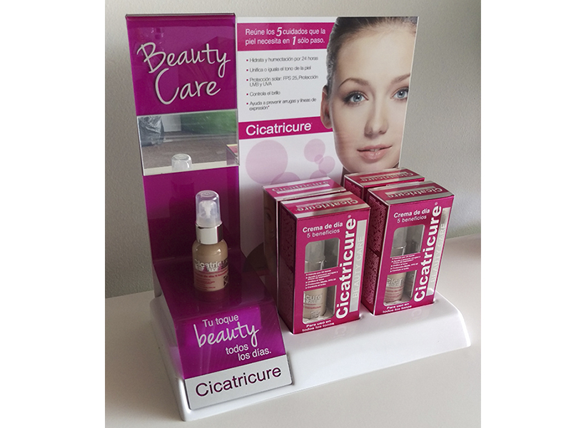 exhibidor pop otc beauty care produccion