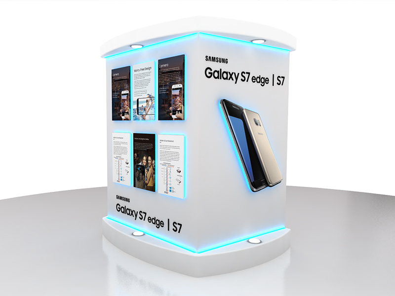 exhibidor lanzamiento samsung s7 render