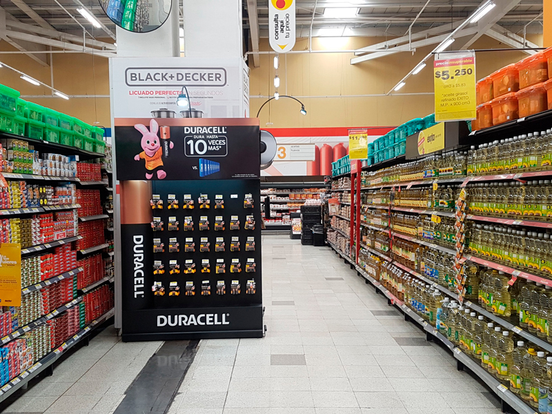 Exhibidor Columna Pilas Duracell